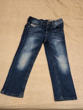 Diesel Fitted Jeans Denim Pants - Dark Wash Size 5T - Boys Girls Kids Toddlers